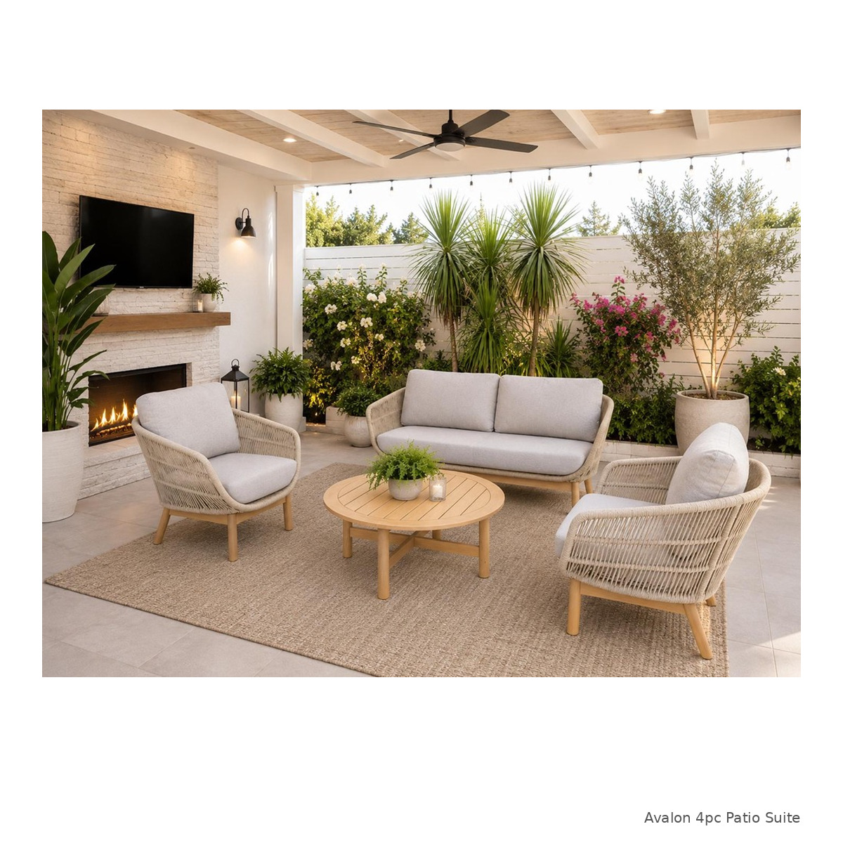 Avalon 4-Piece Patio Suite