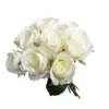 White moon rose bunch
