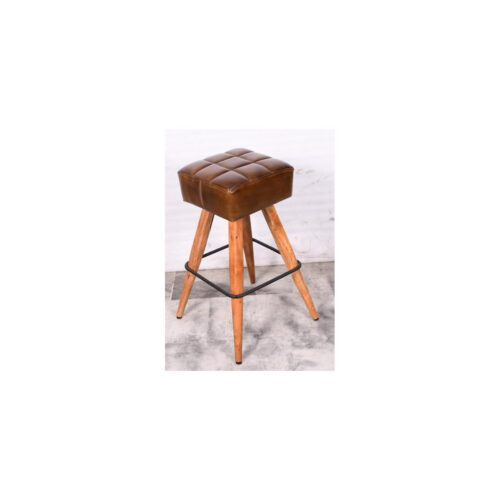 Saddle Leather Stool