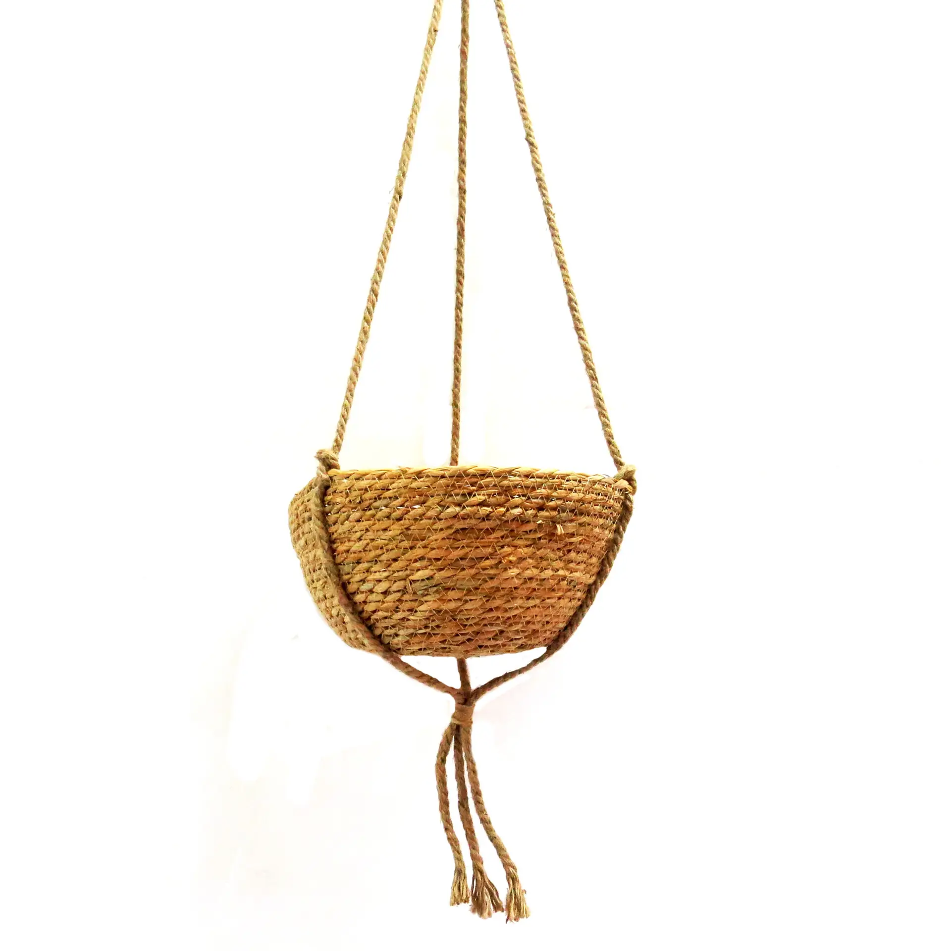 Trapeze hanging basket