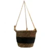 Hanging black belt basket