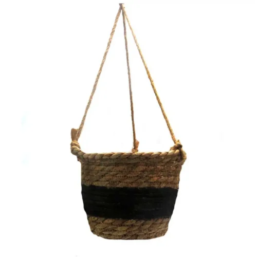 Hanging black belt basket